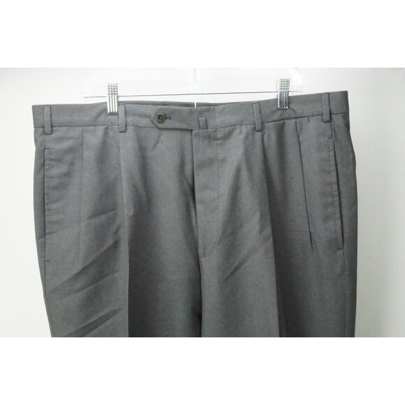Incotex Gray 100% Wool Dress Pants Trousers 58 EU Brand NEW